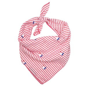 Bandana | Red Stripe Sailboat