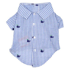 Shirt | Gingham Whales