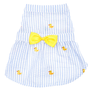 Dress | Blue Stripe Rubber Duck