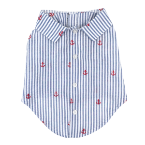 Shirt | Navy Stripe Anchors